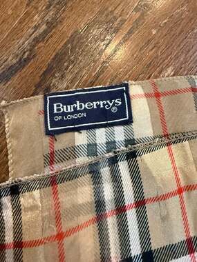 Vintage Burberrys of London Silk Nova Check Scarf